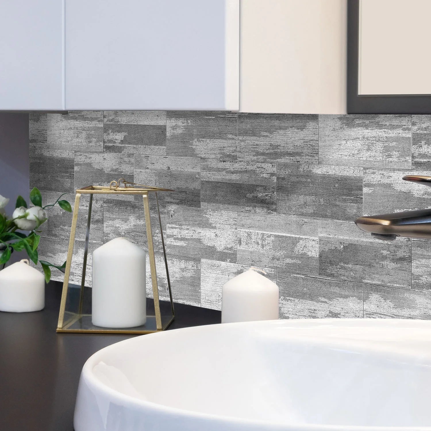 Waterproof Wall Panels - Removable Industrial Foam Decals, Moisture-Proof Matte PVC for Cafe Wall &amp; Commercial Space Decor