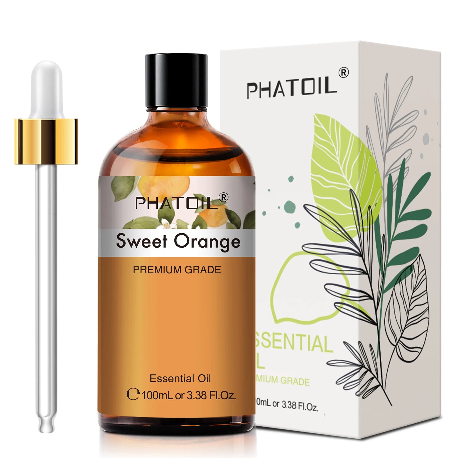PHATOIL 100ML Eucalyptus Rose Essential Oils Lavender Indian Sandalwood Bergamot Cinnamon Lemongrass Essential Oils For Skin - Daisan Mart