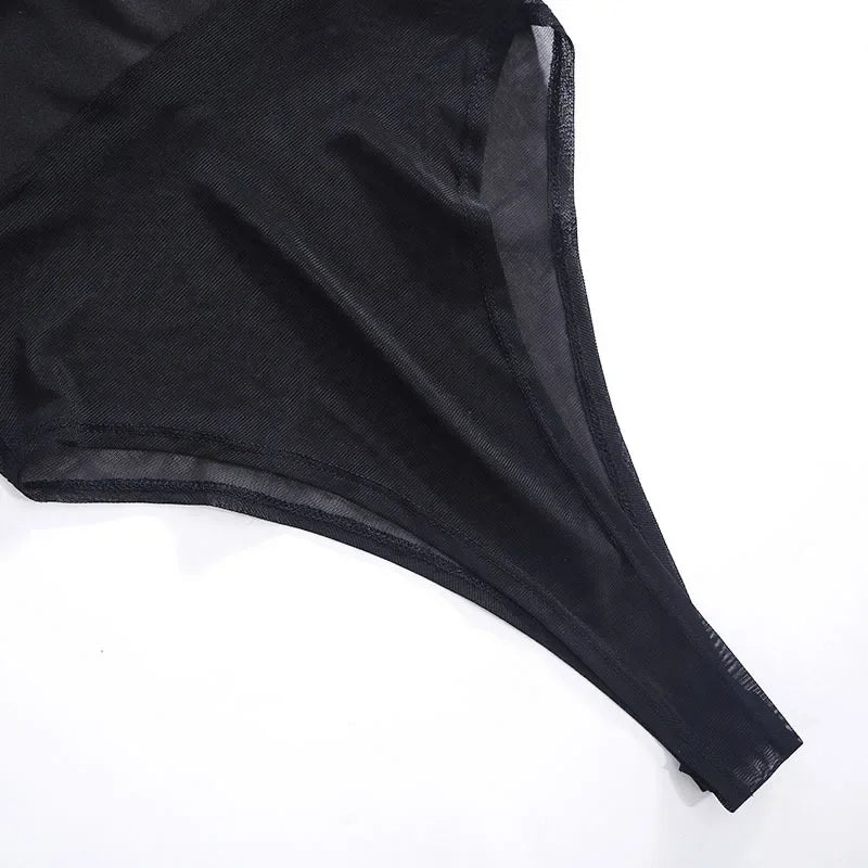 Bodysuit Streetwear Quyến Rũ - Sát Nách & Phối Lưới - Daisan Mart