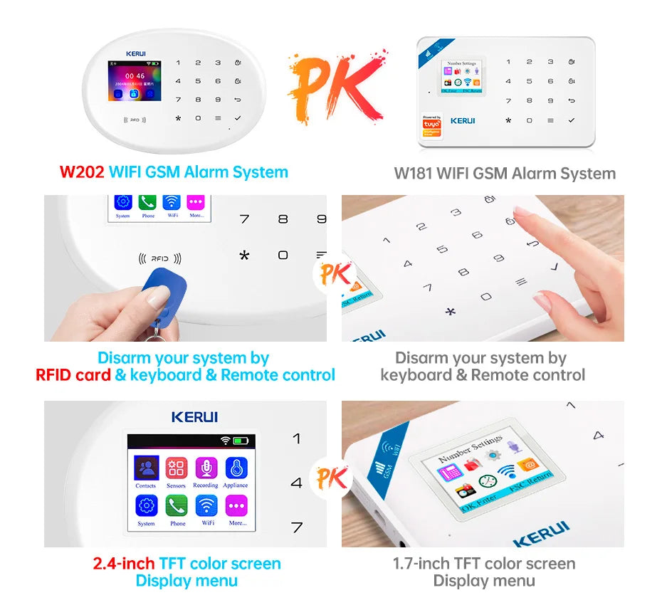 Báo Động Chống Trộm KERUI WiFi Thông Minh Nhà - Daisan Mart