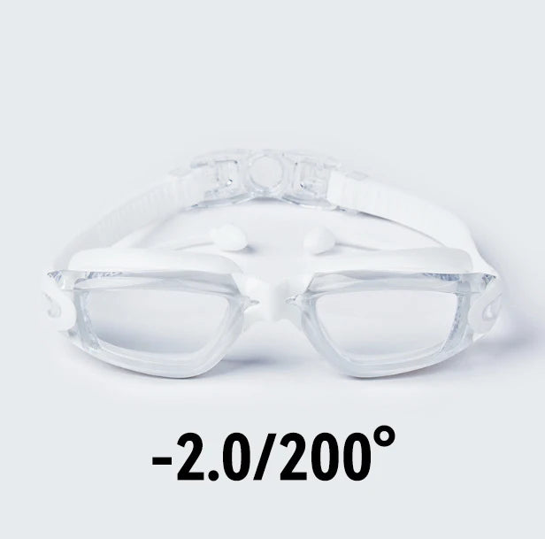 Kính Bơi Cận Thị HD Chống Mờ -8.0 Độ, Đa Dạng Tuỳ Chọn