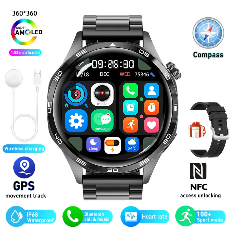 Smart Watch 5 Pro - AMOLED Screen, BT Calling
