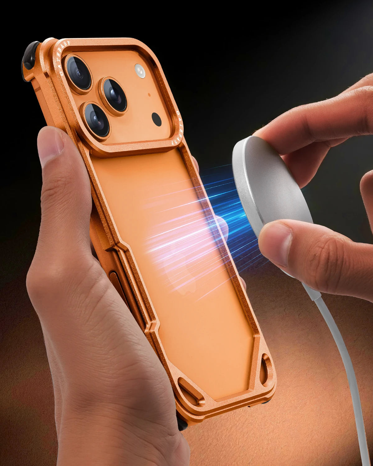 Oatsbasf Metal Phone Case for iPhone 17 Pro/Pro Max/17 Air Case Minimalist Wireless Charging Ultra-thin Bumper Protecitve Case - Daisan Mart