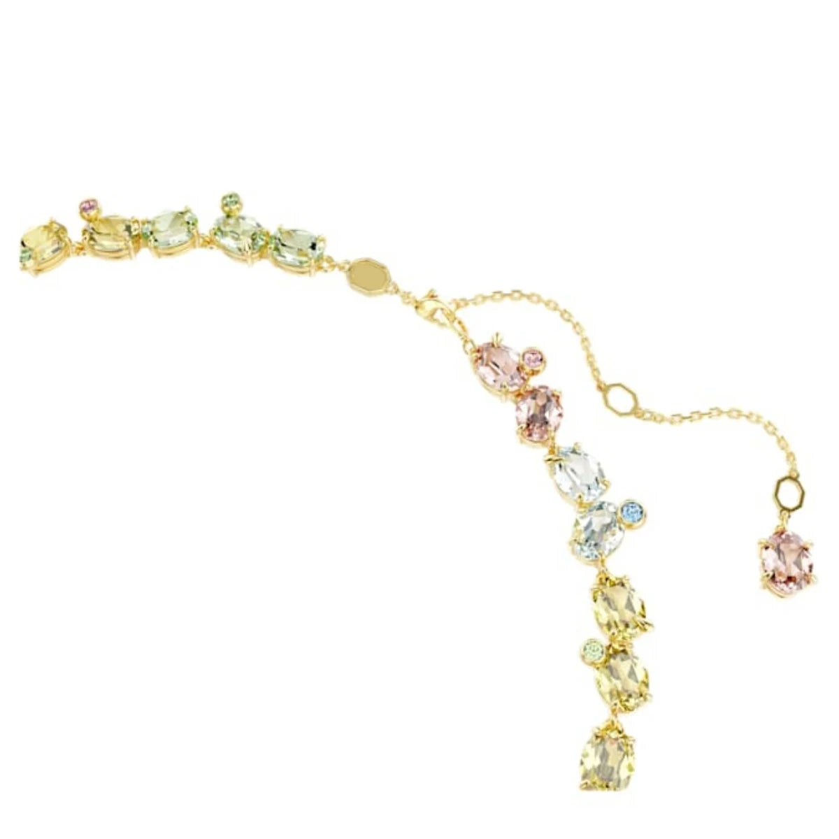 Luxurious Colorful Gold Necklace for Classy Party