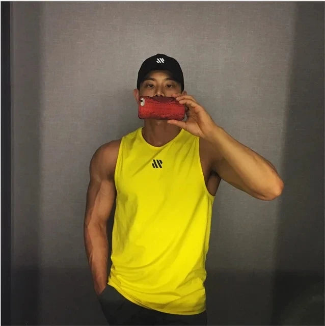 Áo ba lỗ nam thể thao gym 2024, thoáng khí, chạy bộ - Daisan Mart