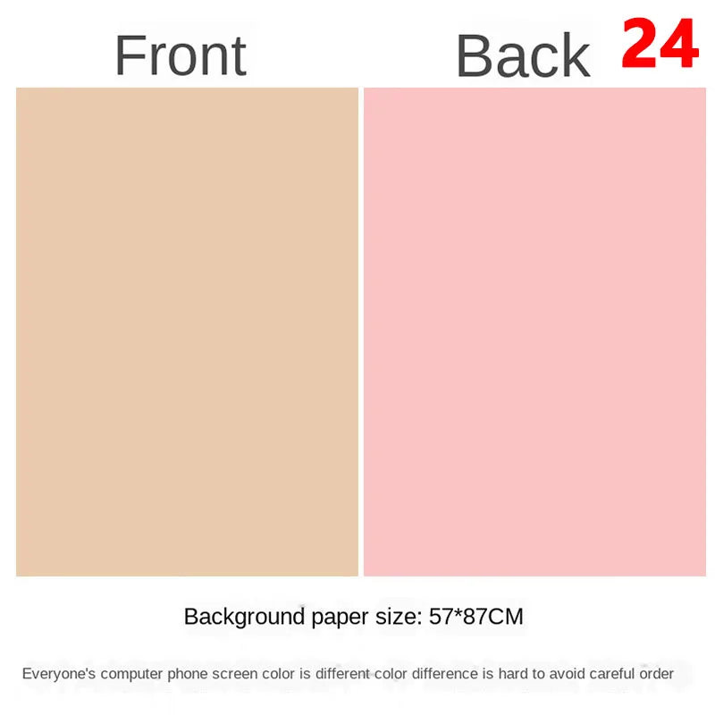 Photography Backdrops Wallpaper 57*87cm 2sides Solid Color Photo Background Props for Photo Studio Newborn Product Photographic - Daisan Mart
