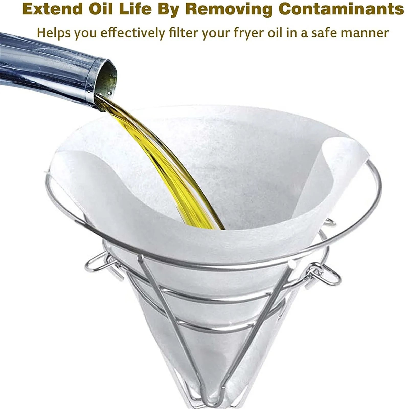 Set of 40 Non-woven Frying Oil Filters for Kitchens &amp; Restaurants