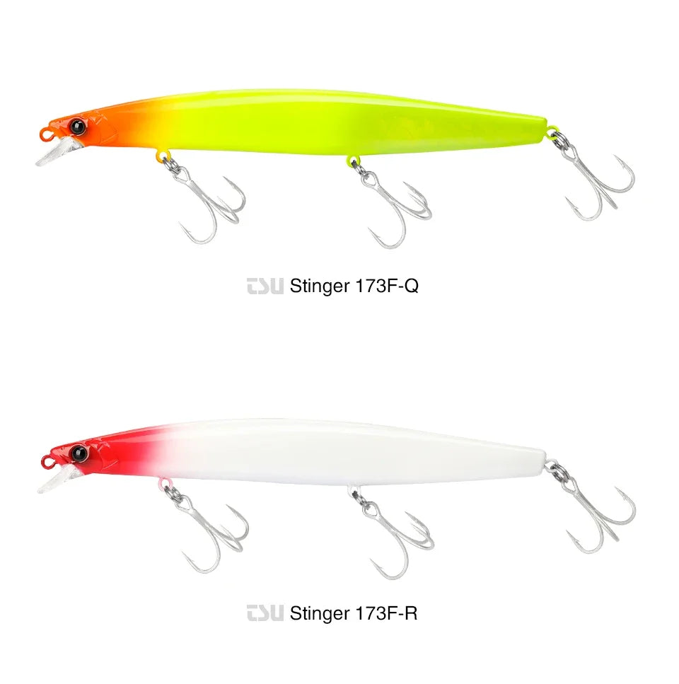 TSURINOYA Shore Fishing STINGER 173F Floating Minnow Silm Fishing Lure 173mm 37.5g Saltwater Hard Plastics Big Game Hard Bait