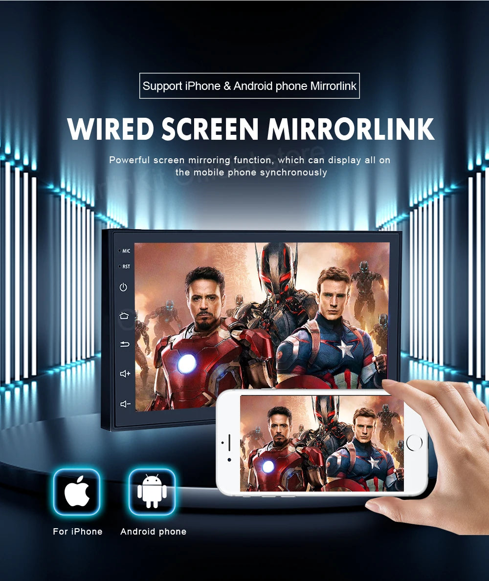 CarlinKit Wred & Wireless Android Auto & CarPlay Dongle Car USB Adapter For Aftermarket Android Car Radio Mirrorlink Split Sceen