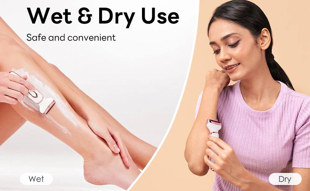 4 in 1 Electric Epilator Painless Bikini Eyebrow Nose for Women Facial Hair Removal Trimmer Face Body Female Shaver Depilator