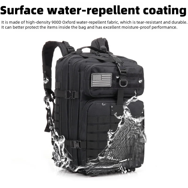 50L Super Durable Waterproof Multi-Function Outdoor Backpack