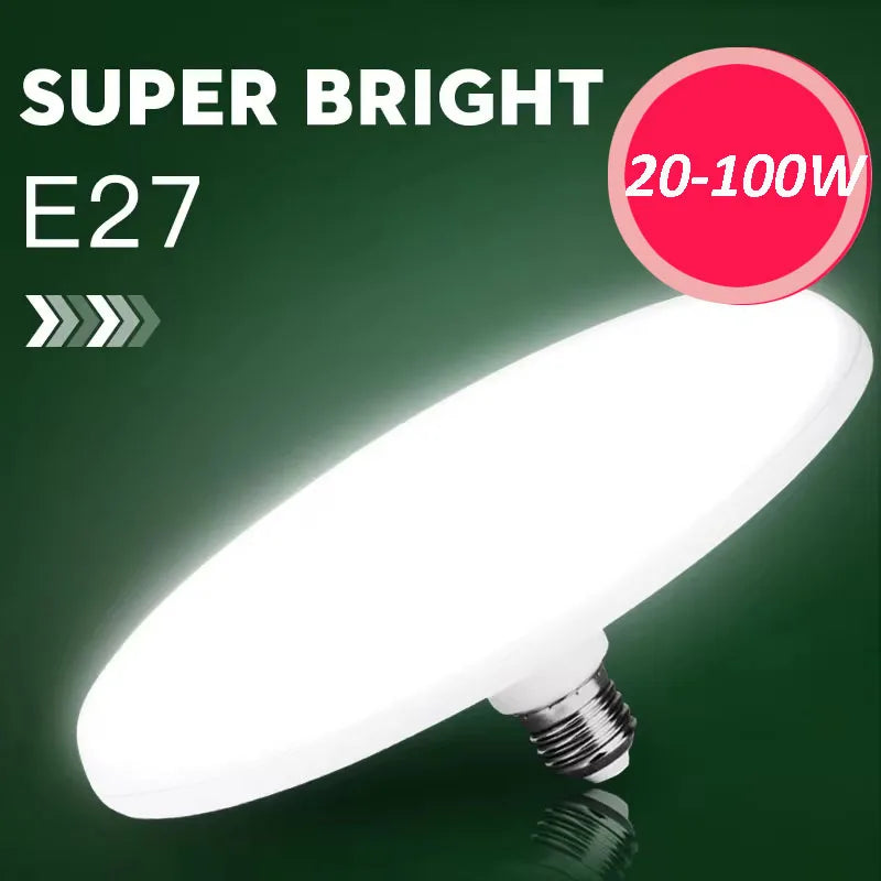 Bóng Đèn LED UFO Siêu Sáng 20W-100W Cho Nội Thất