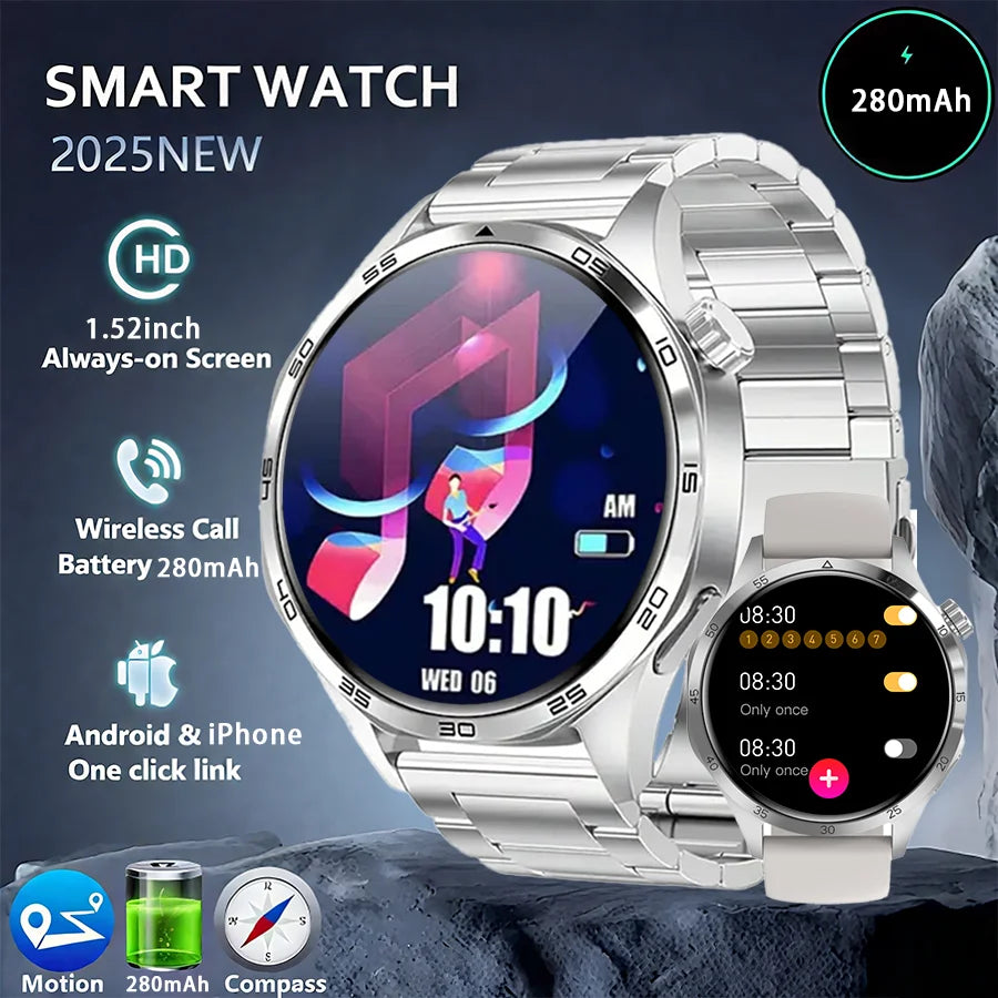 AMOLED 1.52 waterproof multi-sport men's smartwatch