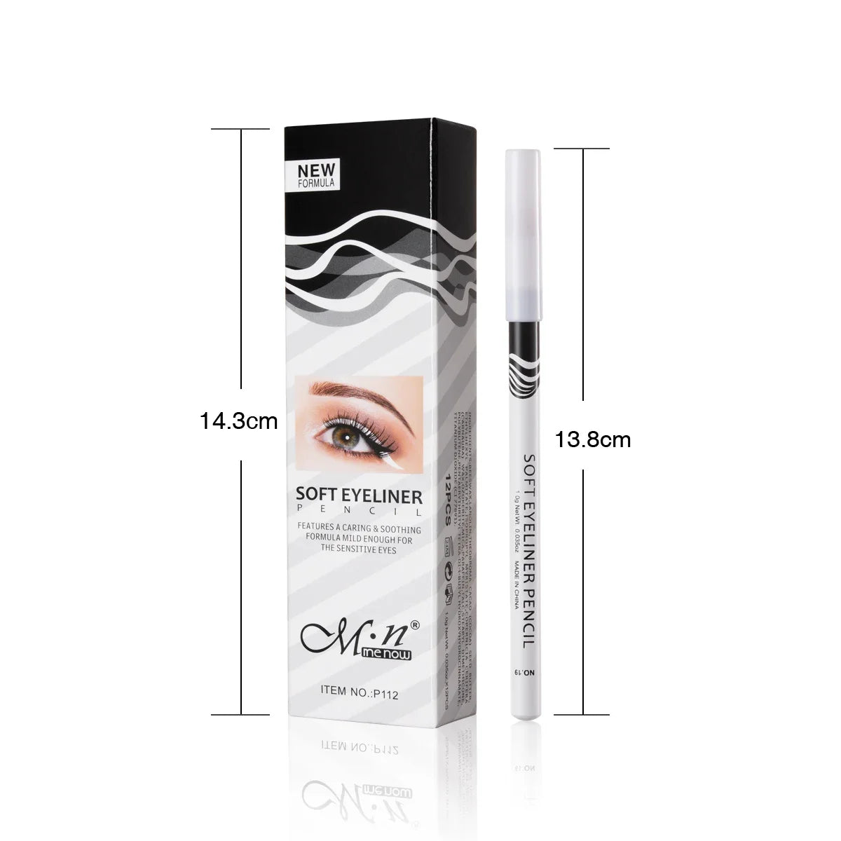 Long-lasting Waterproof Matte White Eyeliner Brightens Eyes
