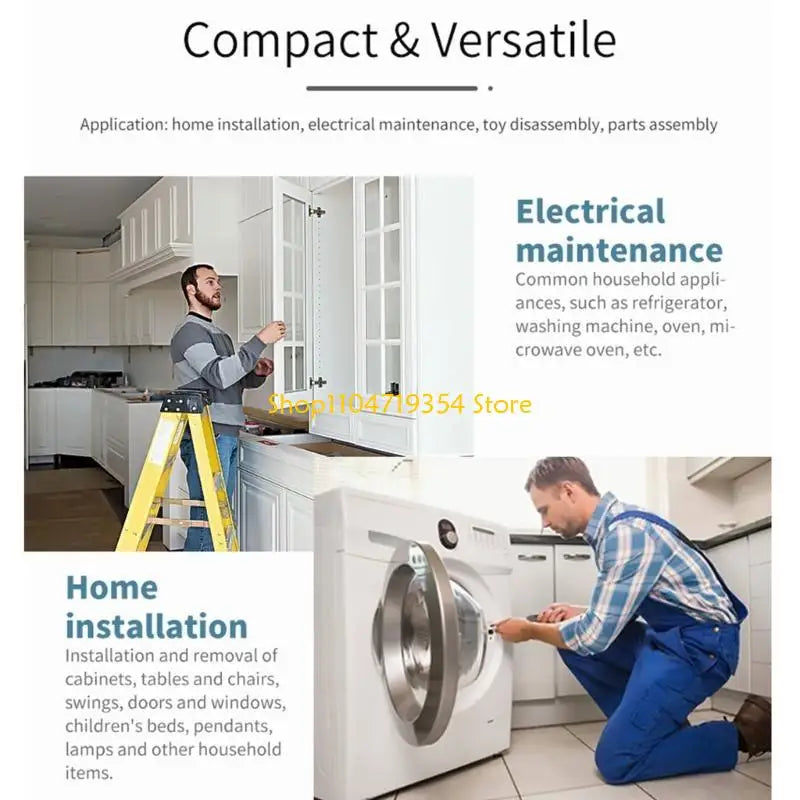 CS1902A Cordless Electric Screwdriver - Compact, 3.7V USB Charging