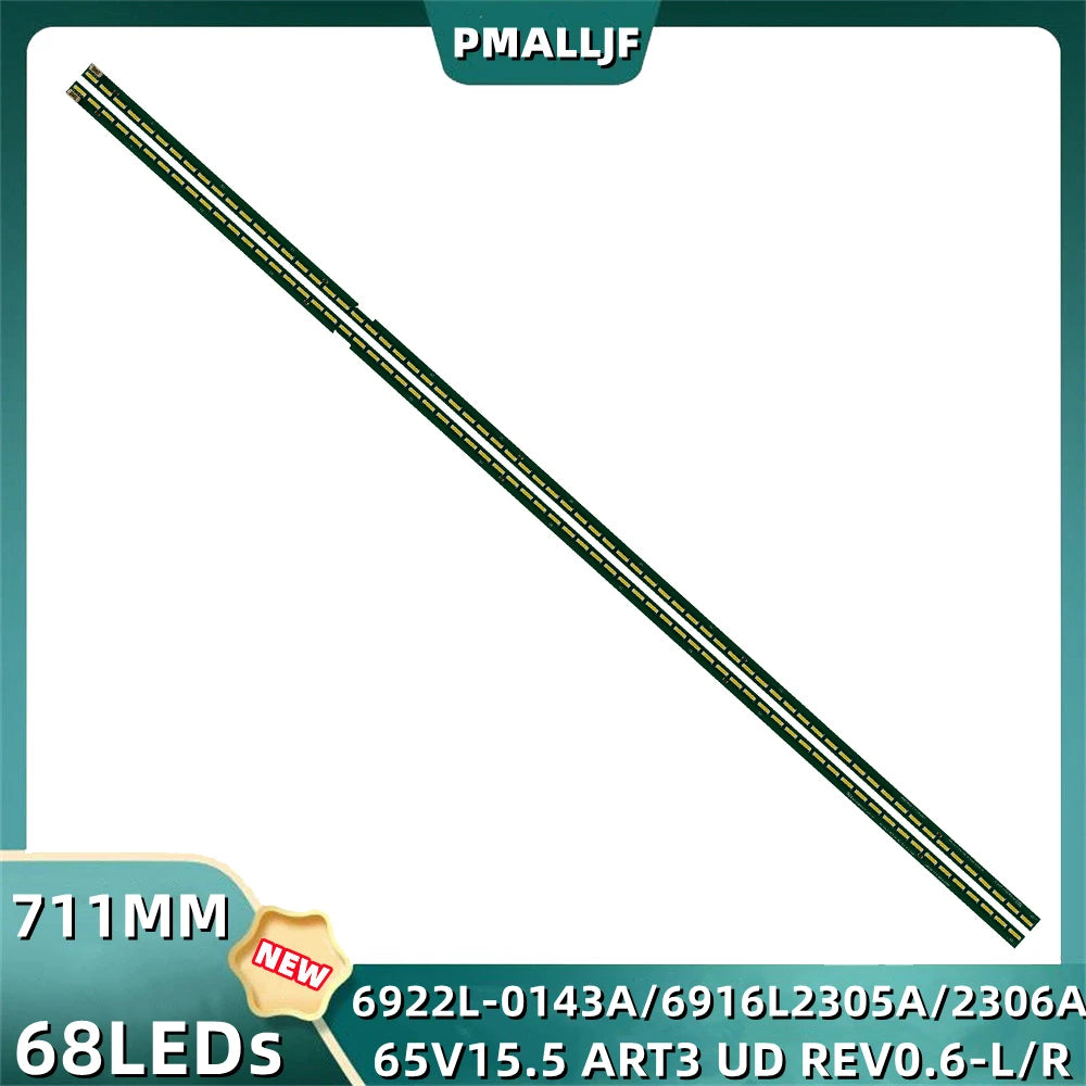 65 LED Backlight Strip - Set of 2 Fits Many TV Models