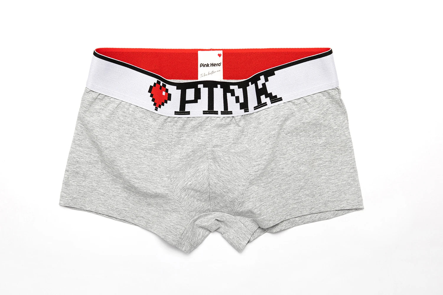 PINKHERO Men's Boxer Briefs with 5cm Wide Comfort Waistband - Soft Cotton Underwear, Premium Elastic Support &amp; Breathable Design