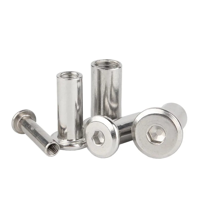 304 Stainless Steel Hex Rivets - Set of 2-10