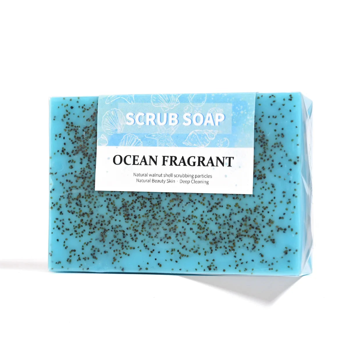 M+100g Natural Handmade Sea Salt Whitening Scrub Soap for Cleaning and Polishing - Dual Use Exfoliating Agent for Face/body