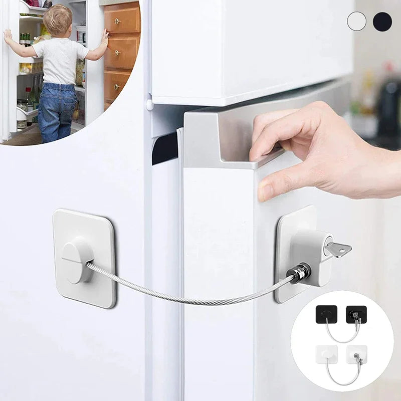 Baby Child Safety Lock Window Refrigerator Opening Security Cable Door Lock For Kids Safety Protector Protection Child Safety - Daisan Mart