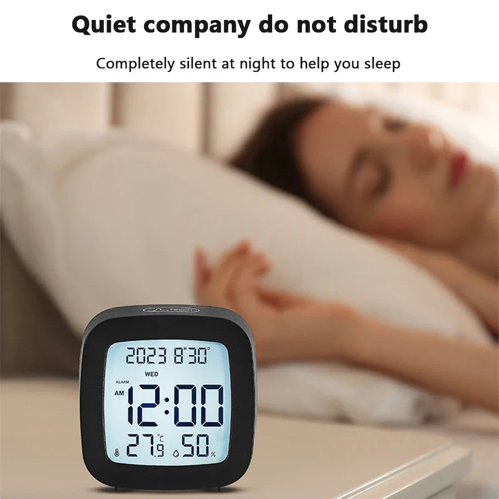 Multi-function LED alarm clock: temperature, humidity, LCD