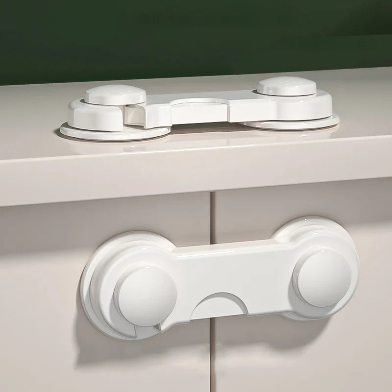 Multi-function Security Protection Locks Baby Safety Cabinet Drawer Door Buckle Home White Toilet Refrigerator Lock 5Pcs/Lot - Daisan Mart