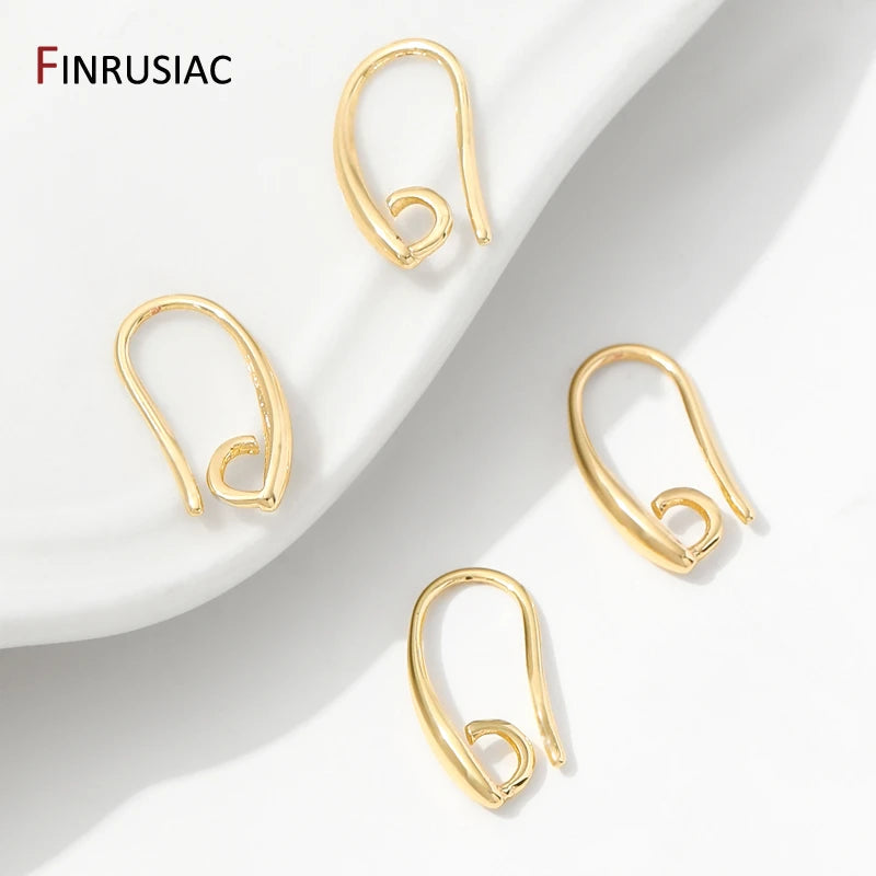 14K Gold Plated Earring Hooks - DIY Jewelry Making Accessories