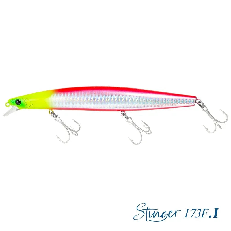 TSURINOYA Shore Fishing STINGER 173F Floating Minnow Silm Fishing Lure 173mm 37.5g Saltwater Hard Plastics Big Game Hard Bait