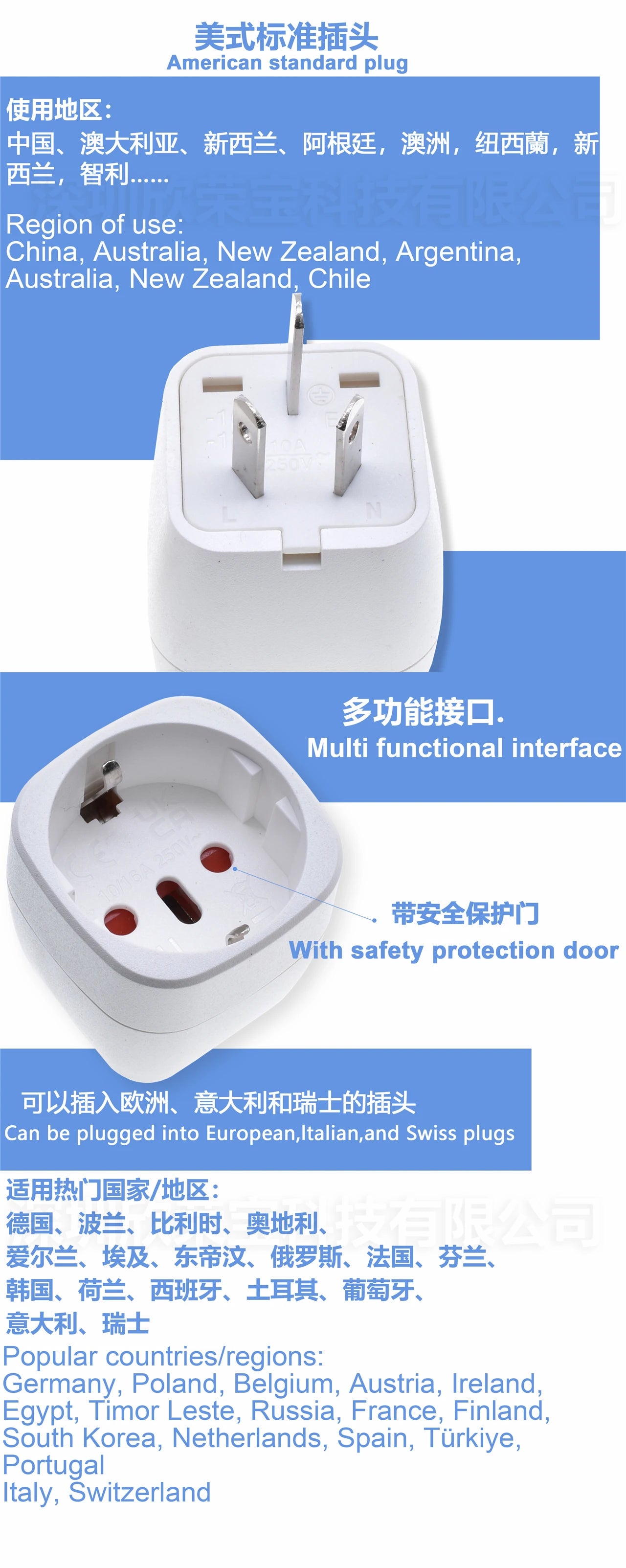 Đầu Chuyển Đổi Điện Úc-Trung Quốc Sang EU-Ý - Daisan Mart