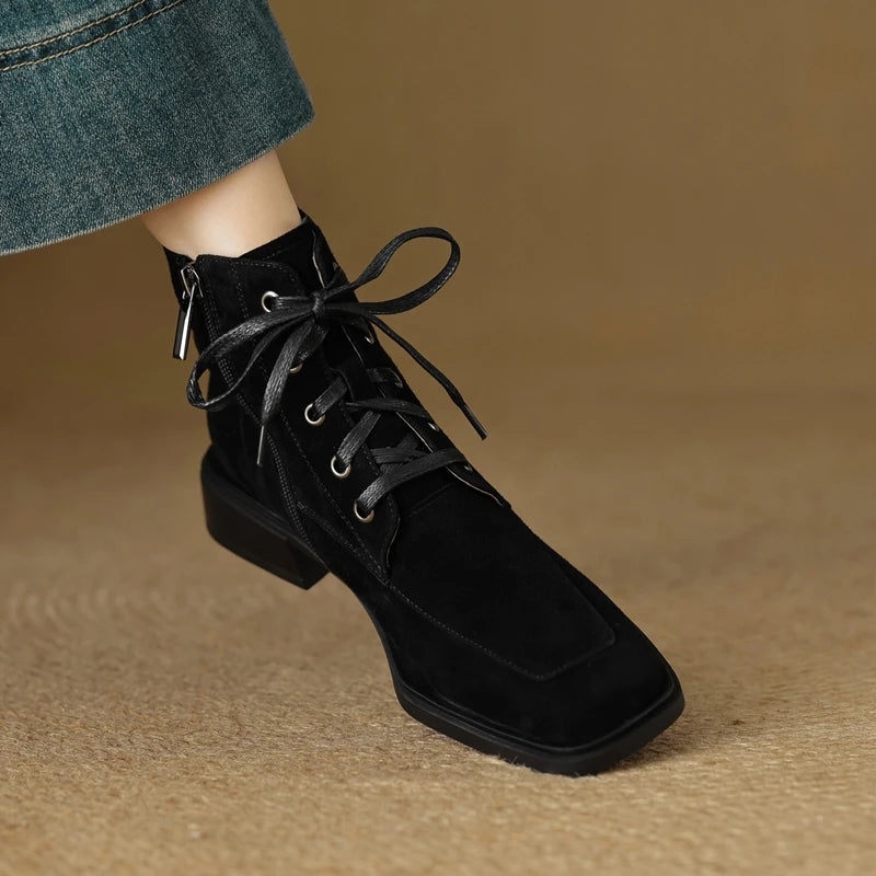 2025 Classic Genuine Leather Women's Anti-Slip Boots