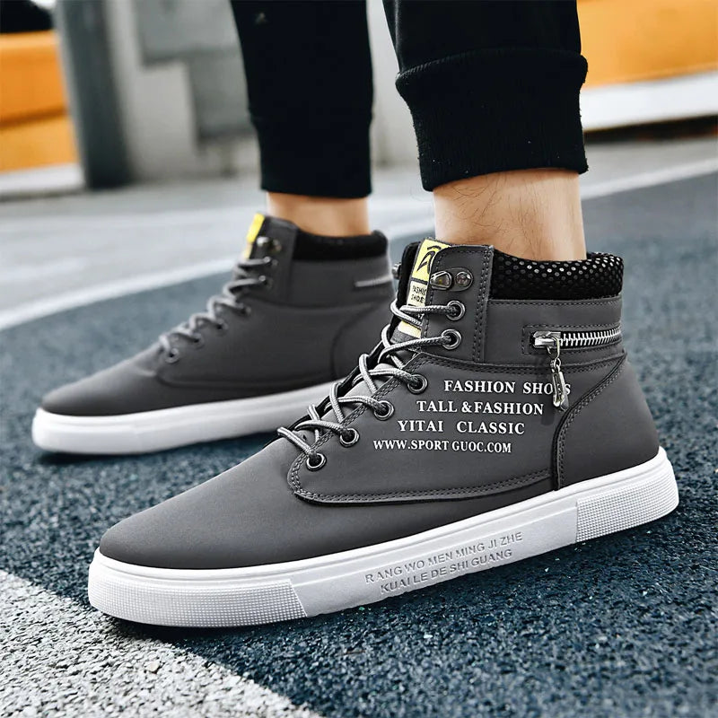 Men's Breathable High-Top Surfing Sneakers