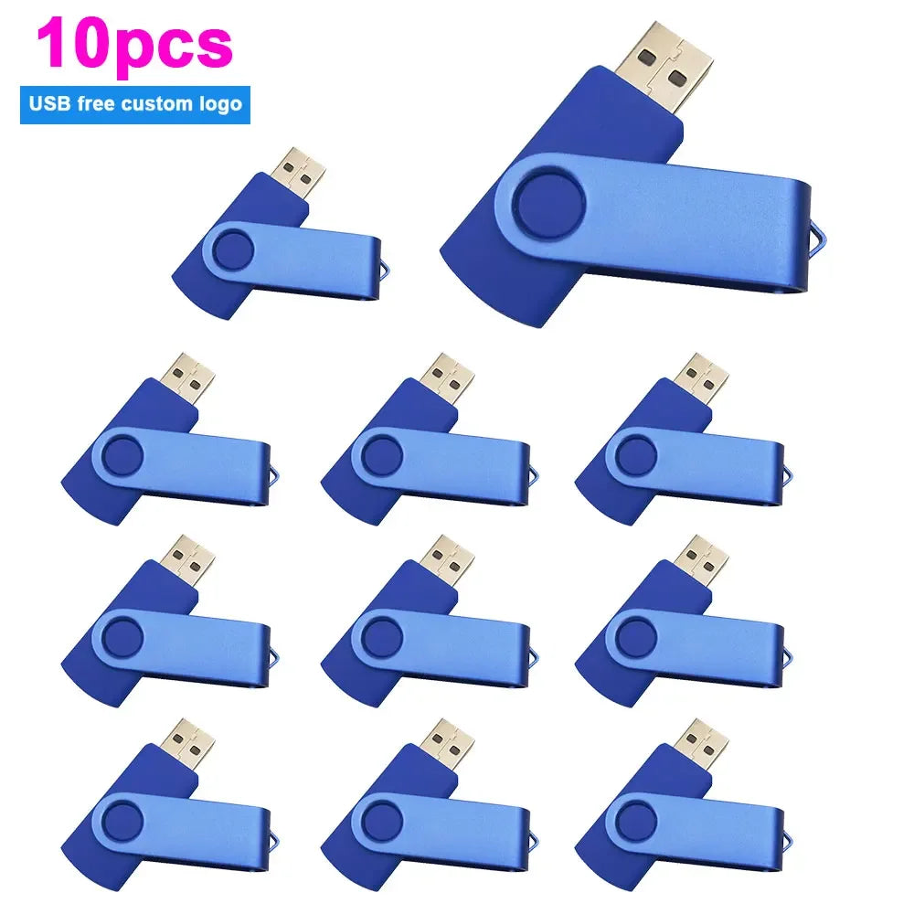 Set of 50 USB 2.0 Flash Drives with multiple capacities 1GB-64GB