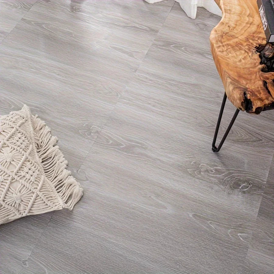 Self-adhesive Wood Grain Floor Stickers Peel &amp; Stick Indoor Wall and Floor Decoration Renovation Sticker Waterproof Wall Sticker