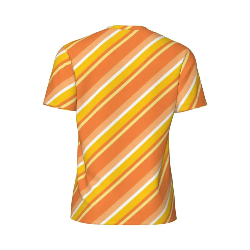 Stylish Mondrian Striped Men's Gym T-Shirt