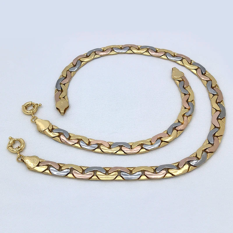 Luxurious Gold Plated Brazilian Jewelry Set for Party