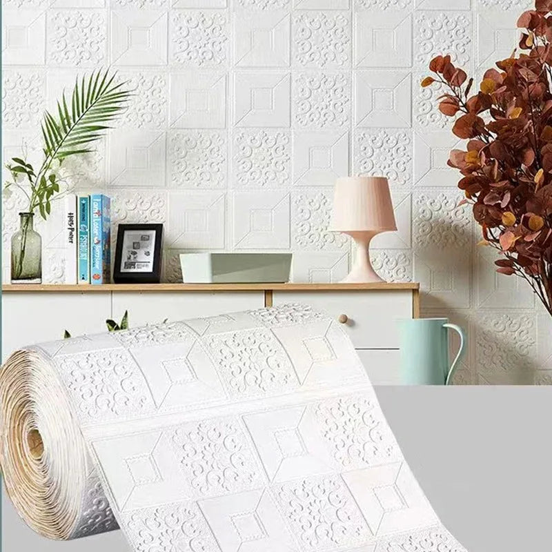 3D wall panels with decorative waterproof brick patterns