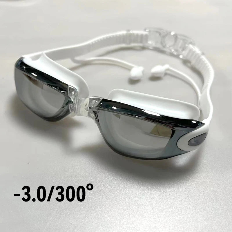 Kính Bơi Cận Thị HD Chống Mờ -8.0 Độ, Đa Dạng Tuỳ Chọn
