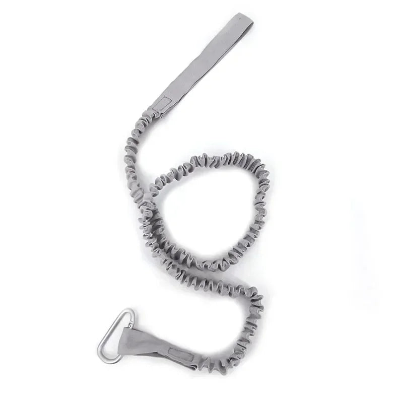 Tie Rope With Safety Hook Kayak Paddle Leash Adjustable Elastic For Kayak Paddles Canoe Oars Fishing Rods Rowing Boat Accessory