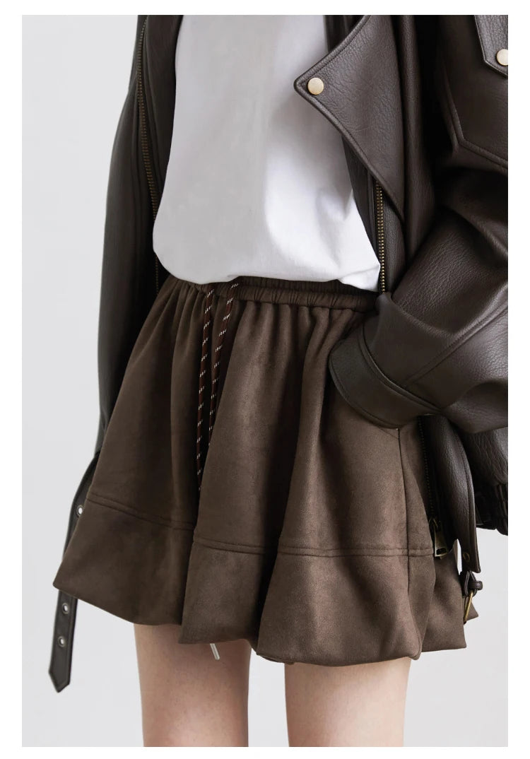 Chân Váy Nữ CHIC VEN Dáng Chữ A Hoa Retro Xuân Thu