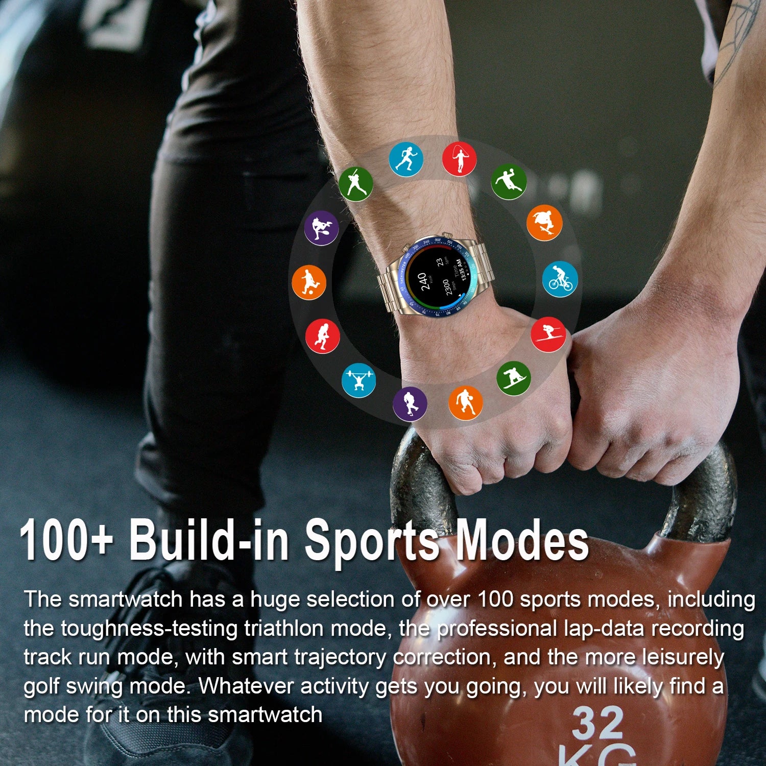 Đồng hồ thông minh nam chống nước IP68 kết nối Bluetooth