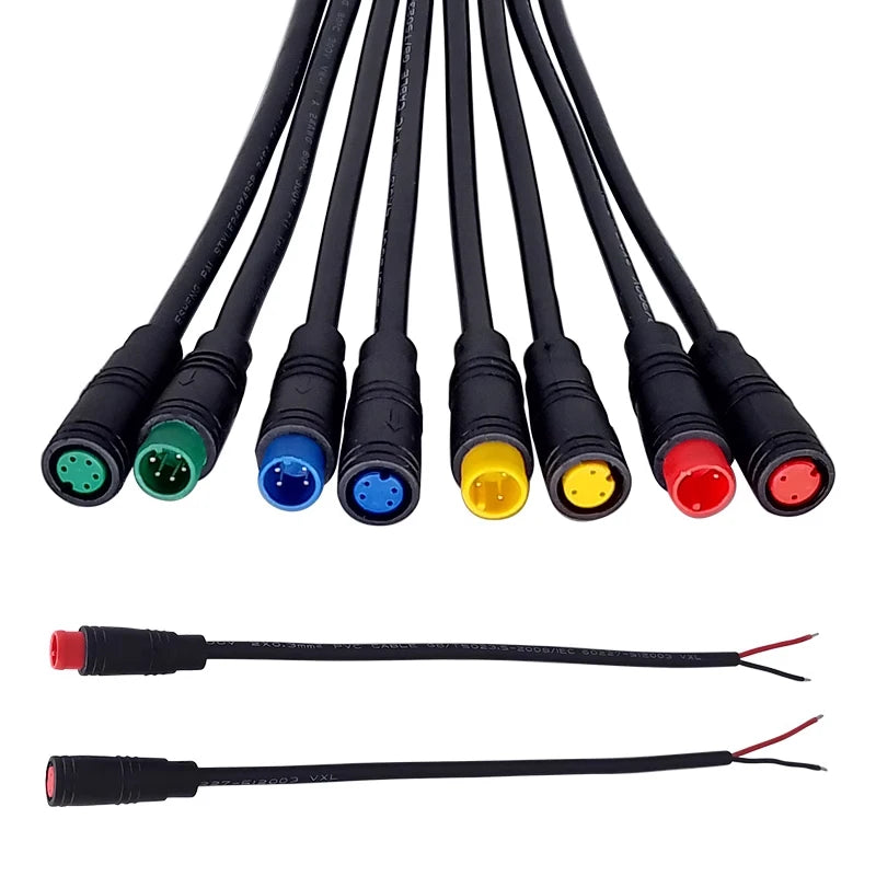 Đầu nối chống nước M6 M8 cho xe điện, kèm dây - Daisan Mart