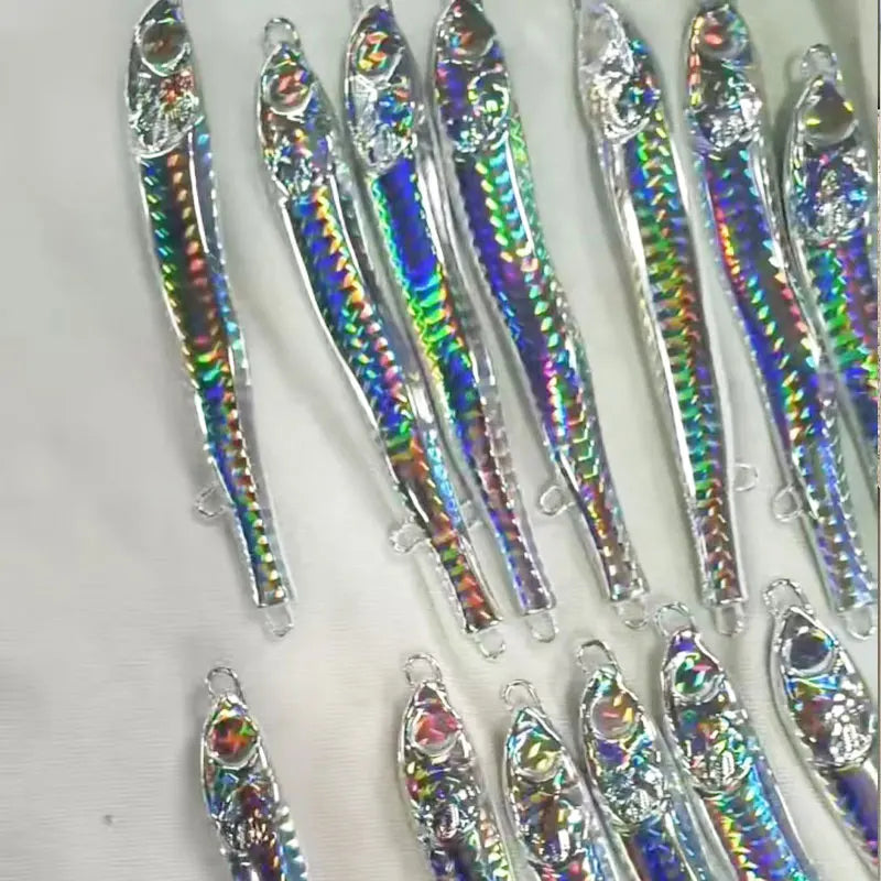 3D Glowing Jig Lure Fast Sinking 40g60g80g