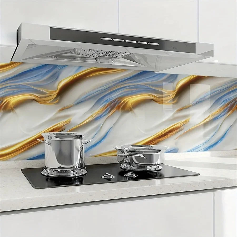 PVC Self-Adhesive Stone Pattern Wallpaper for Kitchen Decoration