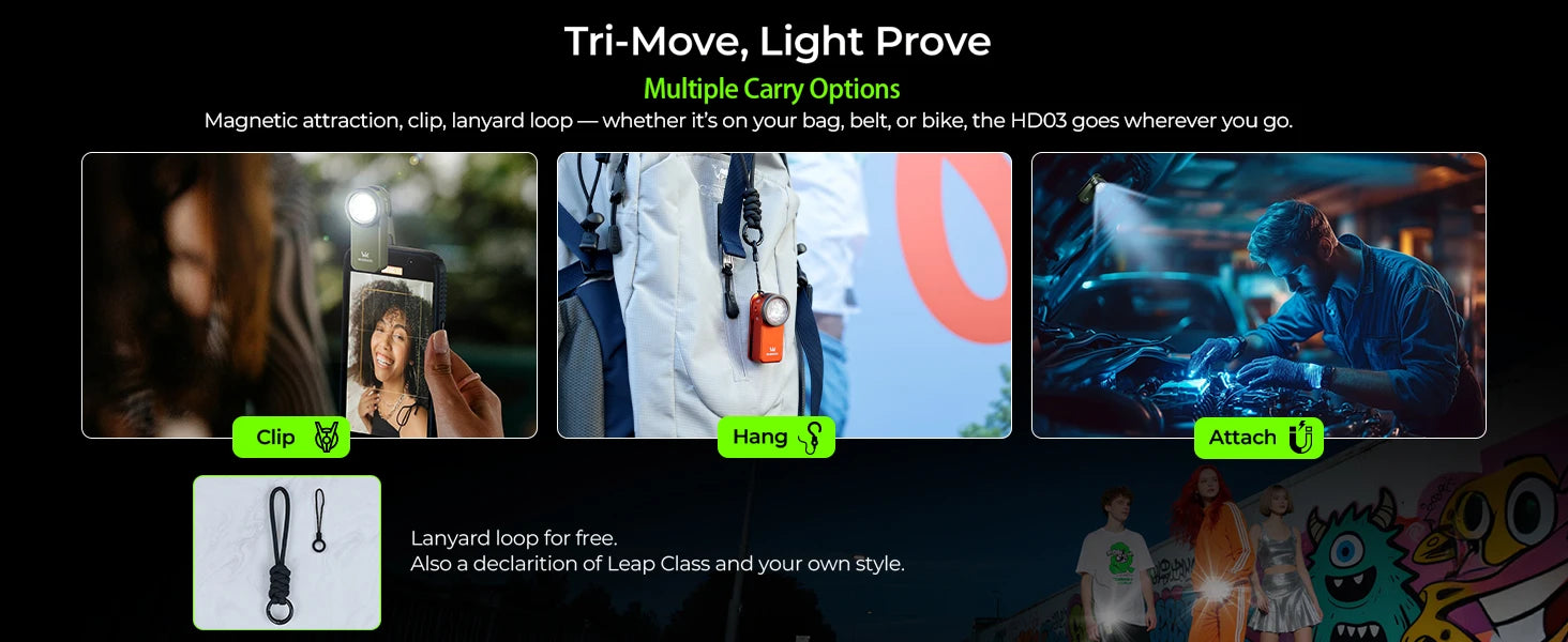 Đèn Pin Mini Wurkkos HD03 RGB USB-C Gắn Túi Tiện Lợi