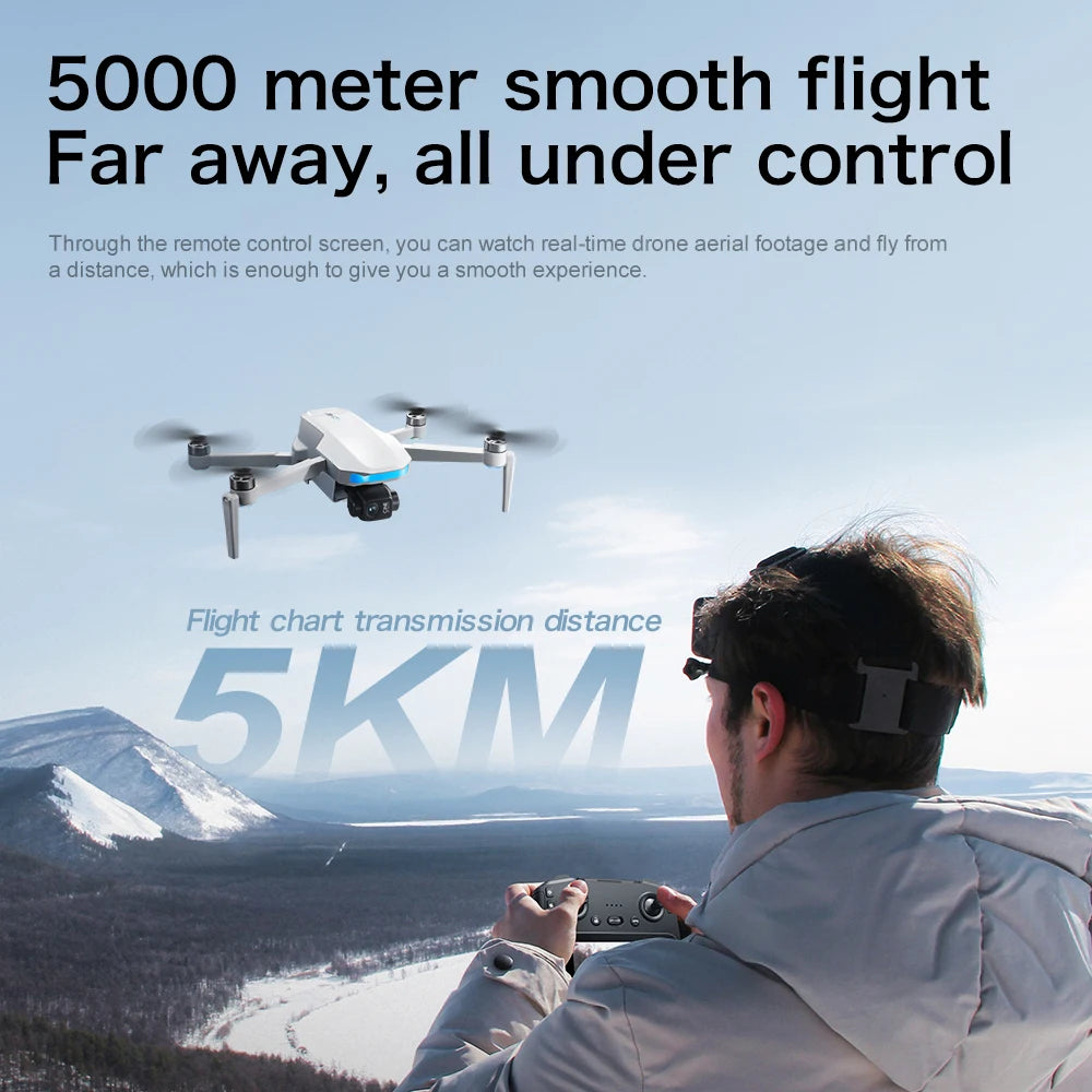 2025 S-X1 Mini Drone with Large Screen 3-Axis Gimbal Anti-Shake 5G GPS HD EIS Cameras Brushless Aerial Drone RC Quadcopters Toys