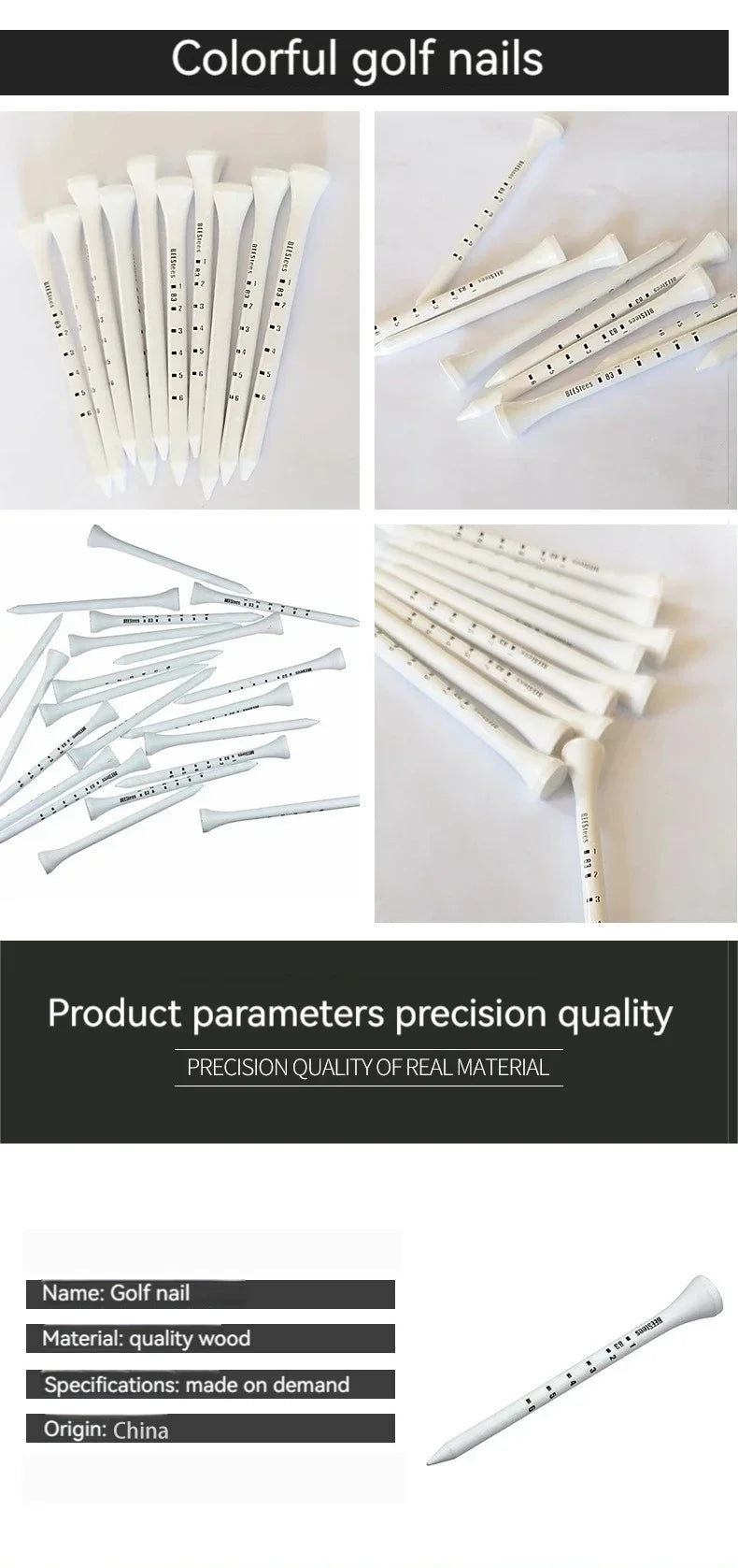 Set of 50 PGM Durable Wooden Golf Chairs - Stability &amp; Increased Accuracy