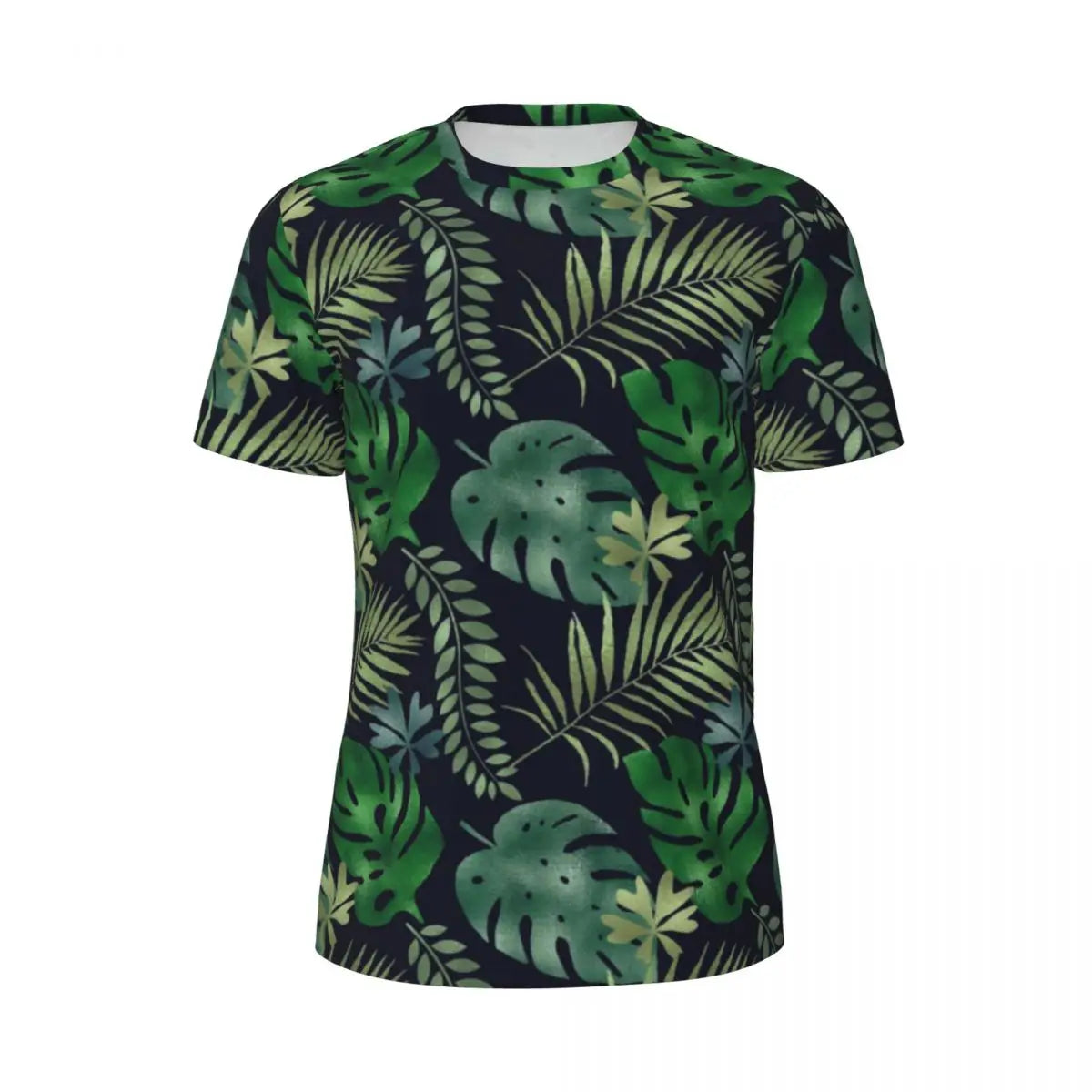 Áo Thun Nam Họa Tiết Lá Nhiệt Đới Màu Sắc Cá Tính
