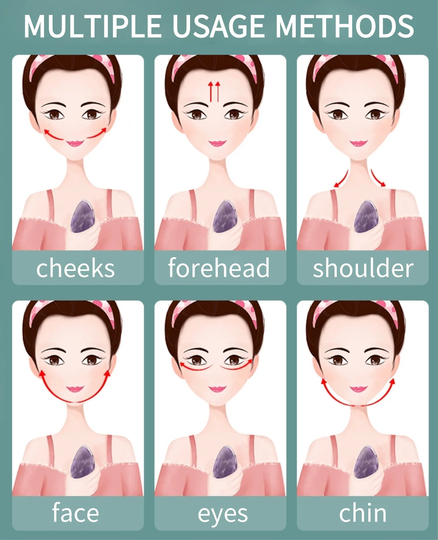 Đá Gua Sha Thiên Nhiên Giảm Lo Âu & Nâng Năng Lượng