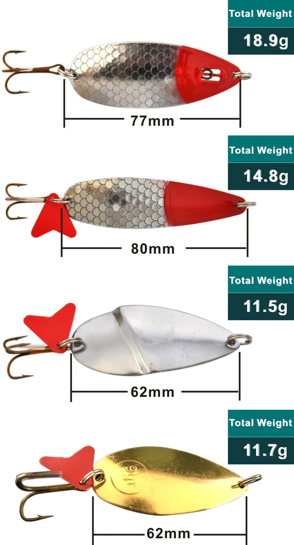 Mồi Câu Cá Kim Loại ORJD - Lưỡi Câu Đồng Chống Gỉ