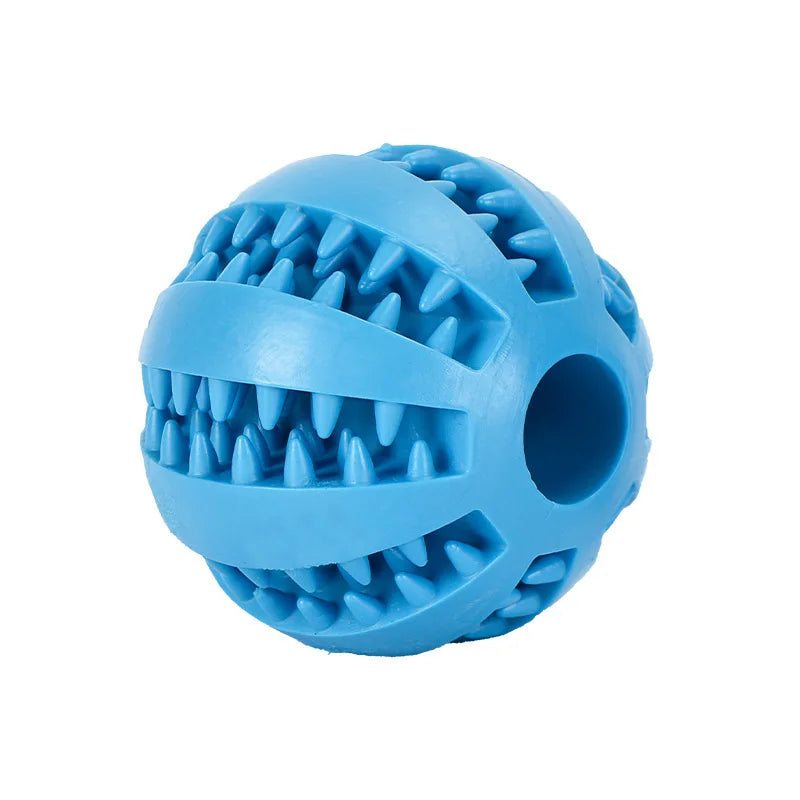 Interactive Play Ball for Dogs and Cats - Chewing &amp; Teeth Cleaning Tool
